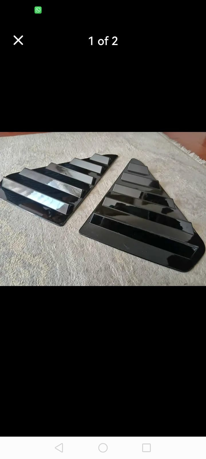 CitiGolfChronicles SA rear window louvers for CitiGolf, 1983–2009, showing dark, slatted design on the vehicle's rear window.